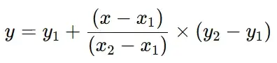 Linear Interpolation Formula: Step-by-Step Proof, Examples & Applications 2 Basic Formula image
