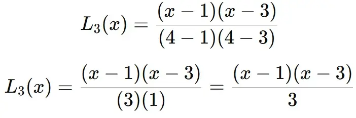 Lagrange Interpolation Formula: Proof, Examples, and FAQs 8 Finding L3(x) Image